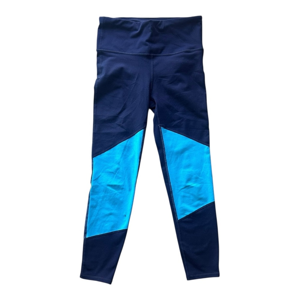 GapFit Sport Compression Colorblock 7/8 Leggings Women's Size XS‎ Navy & Blue